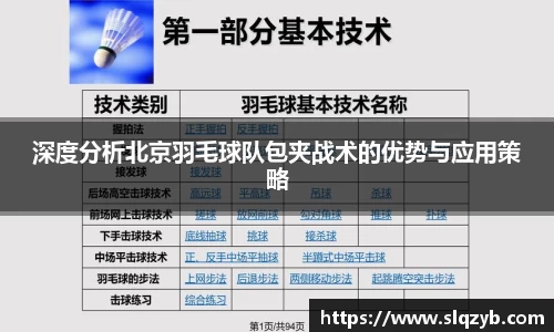 深度分析北京羽毛球队包夹战术的优势与应用策略
